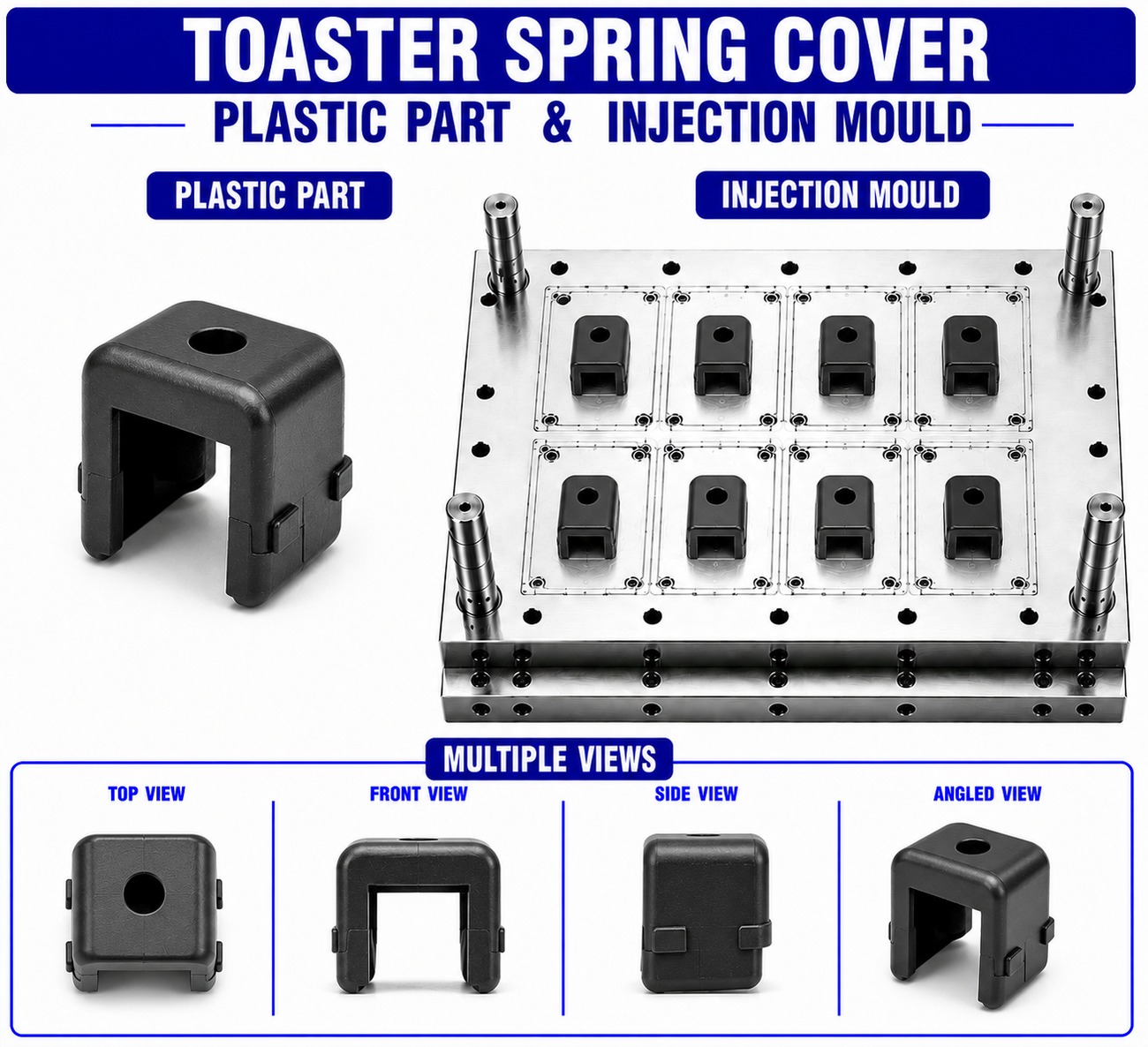 Toaster Plastic Spring Cover Mould and Moulding Services
